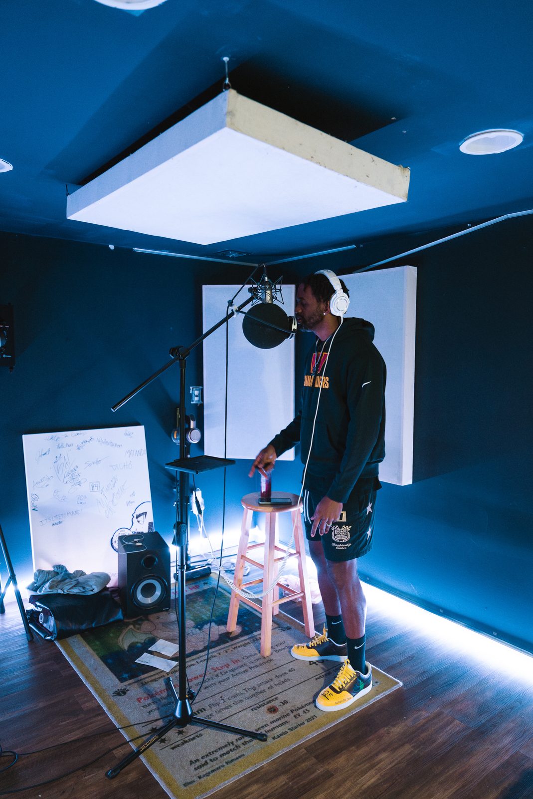 Jared Green in the studio
